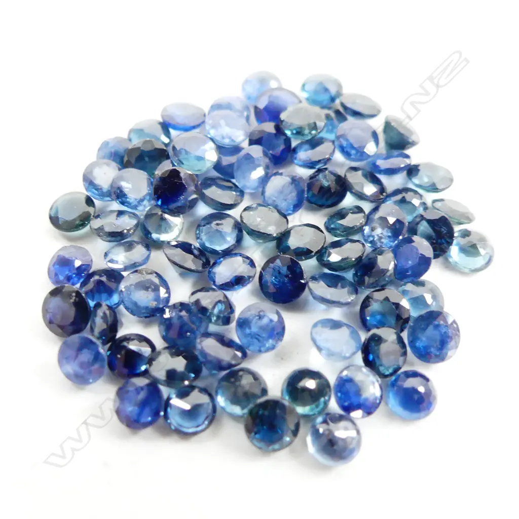 BAG 10CT FACETED SAPPHIRES, ALL 2.7MM Image 1++