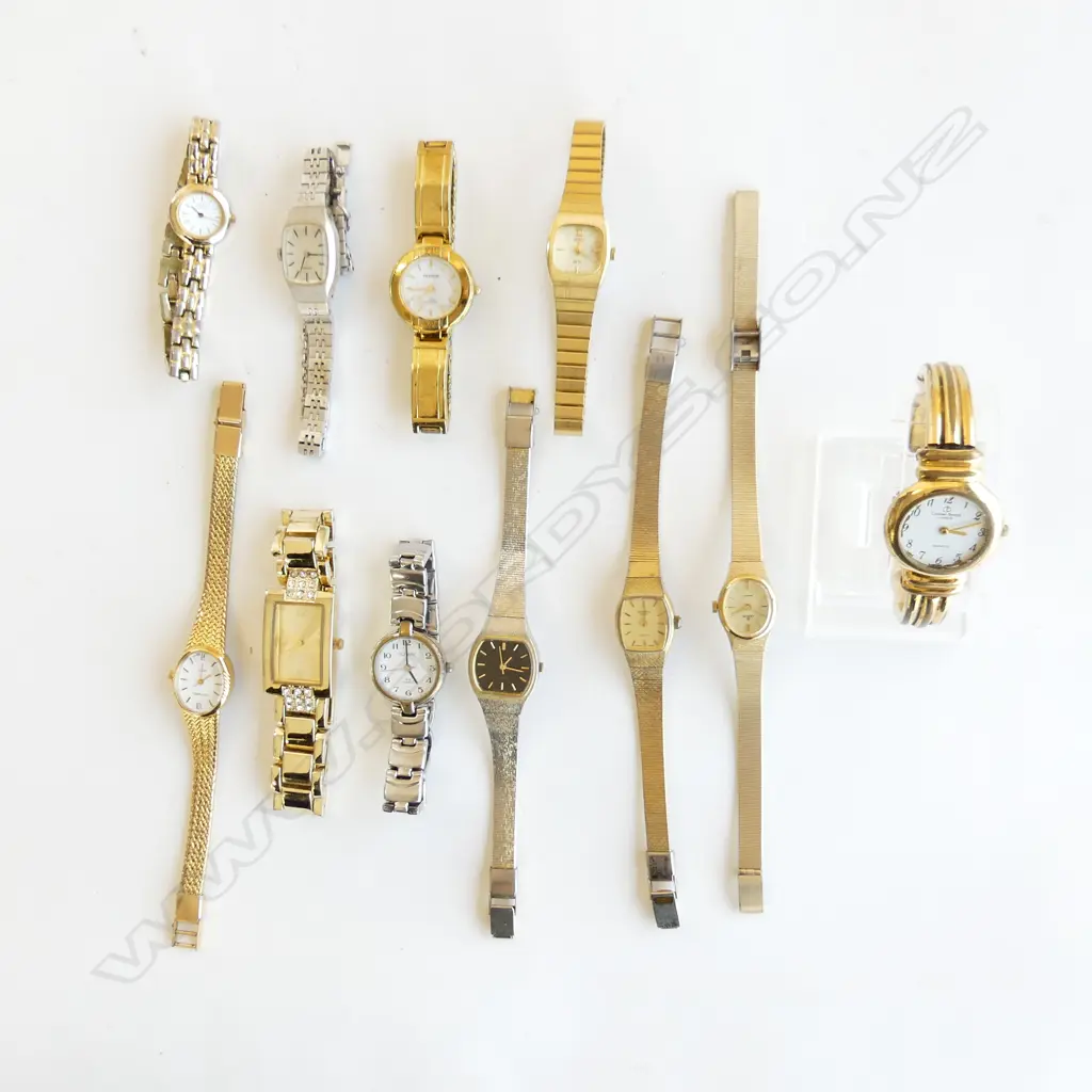GOOD COLLECTION LADIES OLD WRIST WATCHES INCL CHRISTIAN BERNARD, CITIZEN, OLYMPIC, SEIKO ETC.. Image 1++