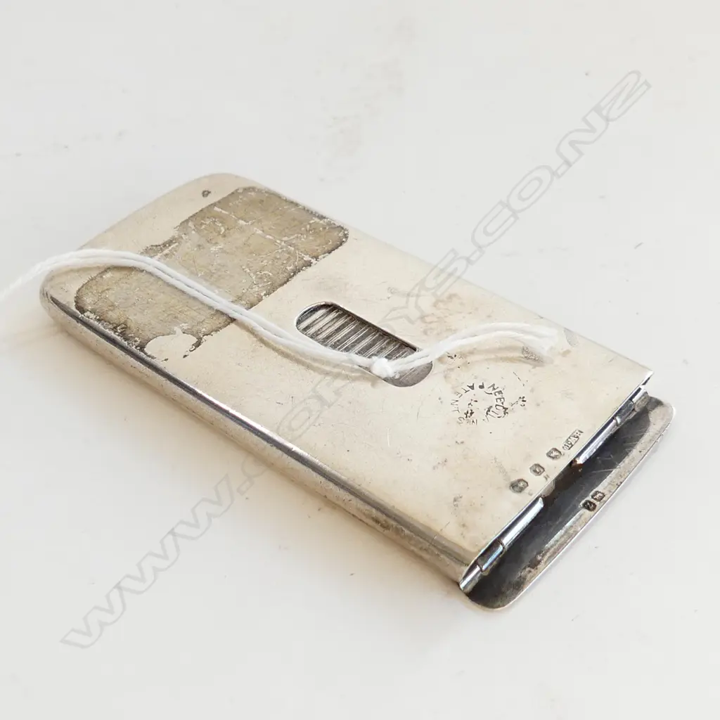 BIRMINGHAM 1924 SILVER CARD CASE/ VESTA 44gms Image 1++