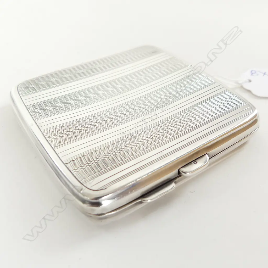 STG SILVER CIGARETTE CASE B'HAM 1927 106 GRAMS Image 1++