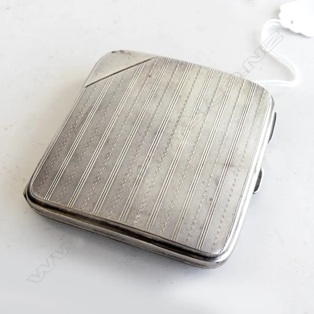 STG SILVER CIGARETTE CASE, CHESTER, 1924, 109GMS Image 1++