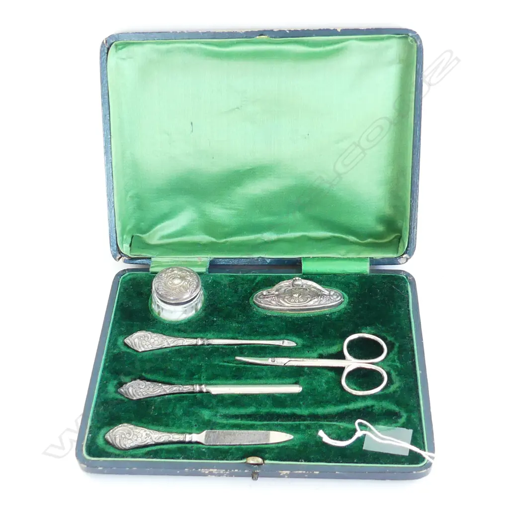 CASED S/SILVER MANICURE SET 1PC MISSING Image 1++