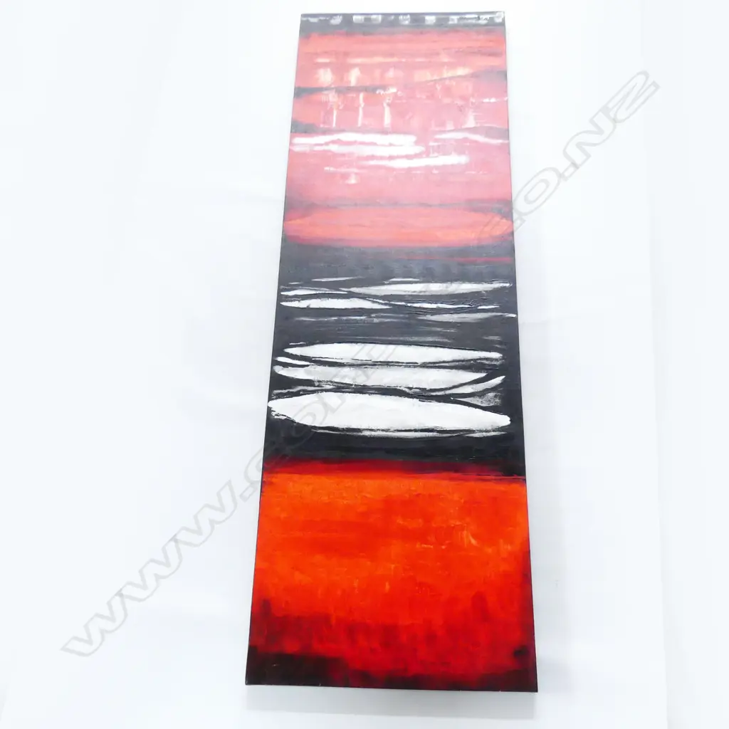 KILIAN BASIA (AUST.) ABSTRACT ACRYLIC ON CANVAS 2012 1520x500mm Image 1++