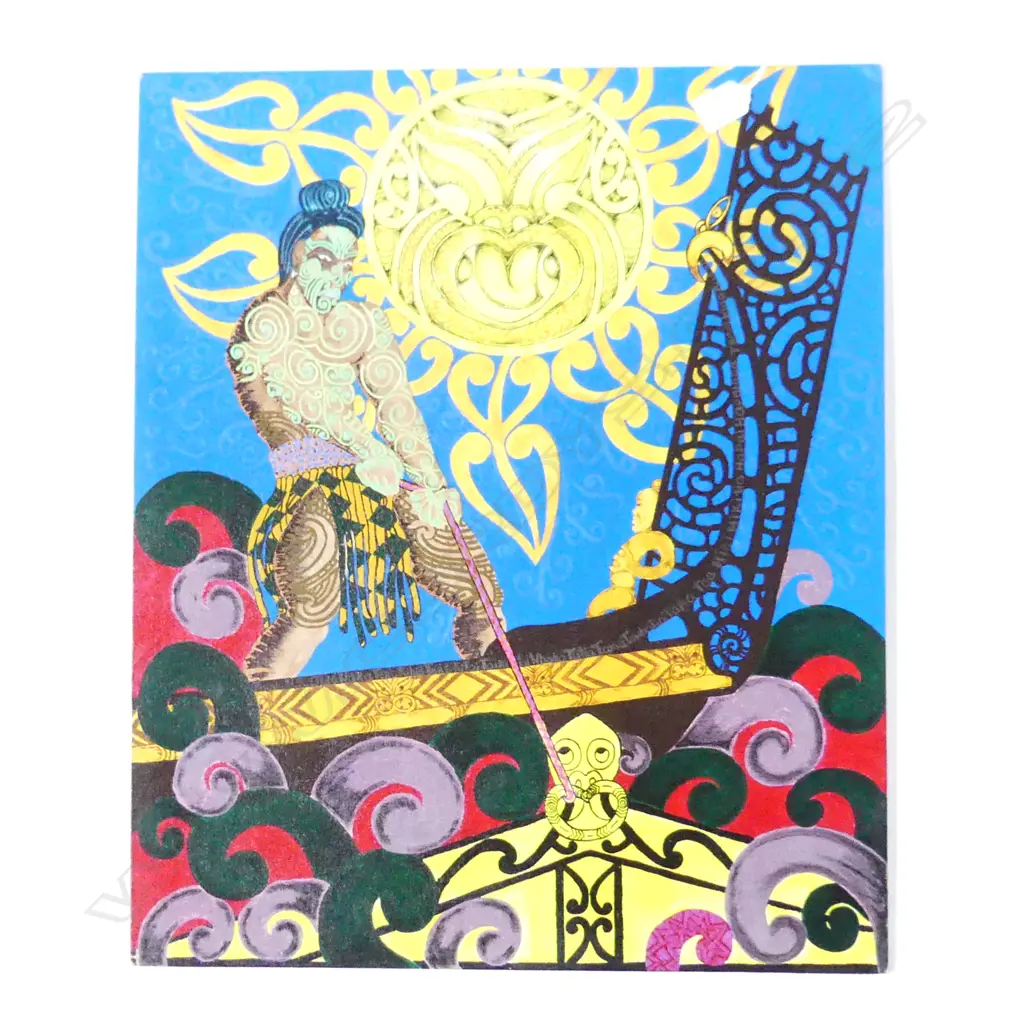 MAORI PRISONER ART, ACRYLIC ON BOARD 600x500mm Image 1++