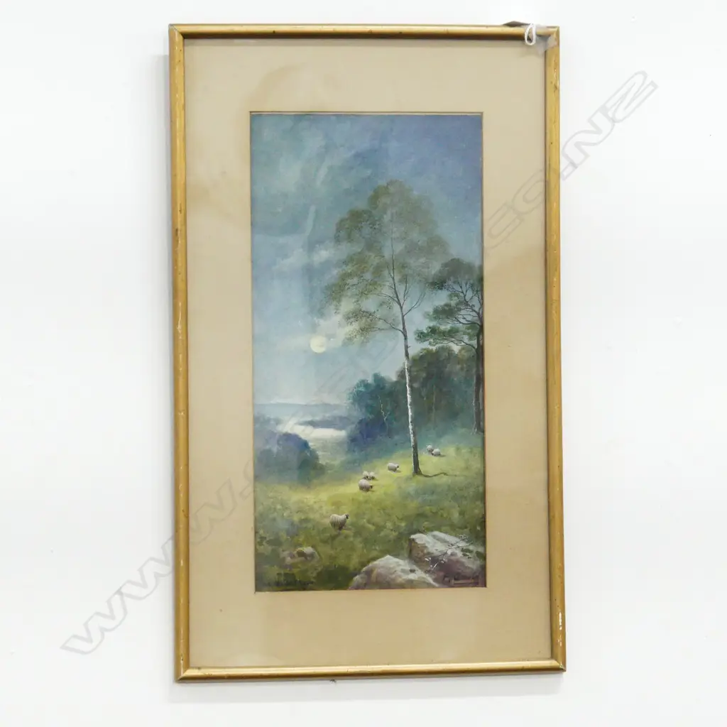 F. ARNOLD 'THE DISTANT LOCK' W/C 400x195mm Image 1++