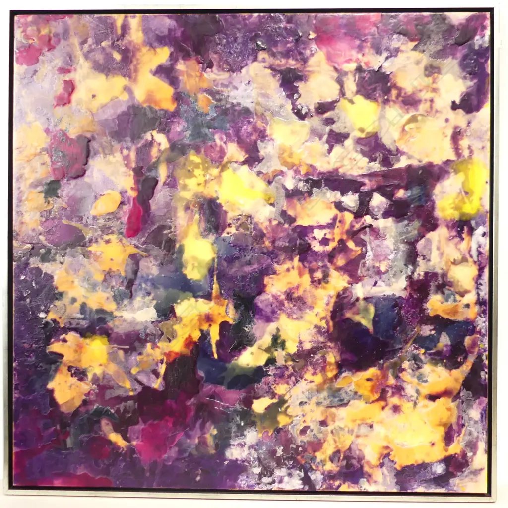 FEDA STREF WAX PIGMENT ON BOARD ‘LE PLAINE’ 2019  1100X1100MM Image 1++