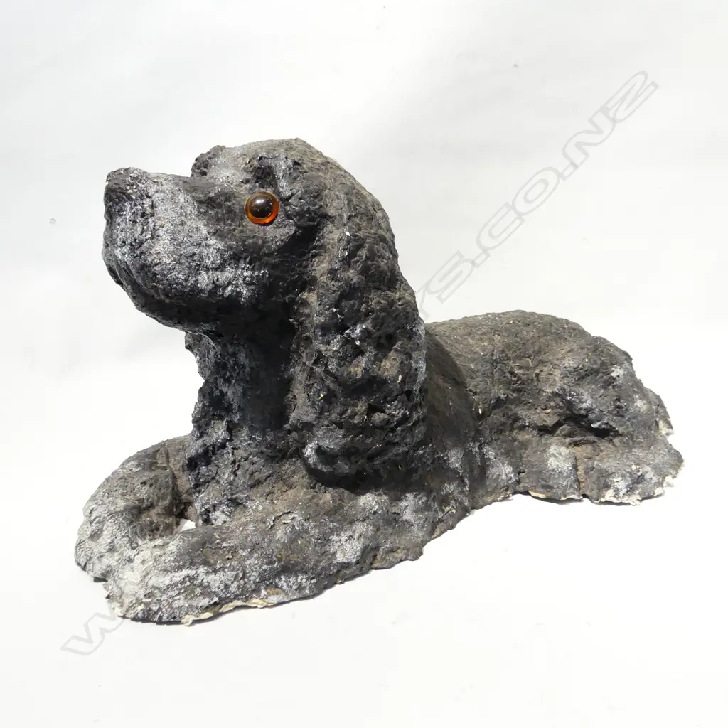 LG BLACK PAPIER MACHE COCKER SPANIEL L. 440mm Image 1++