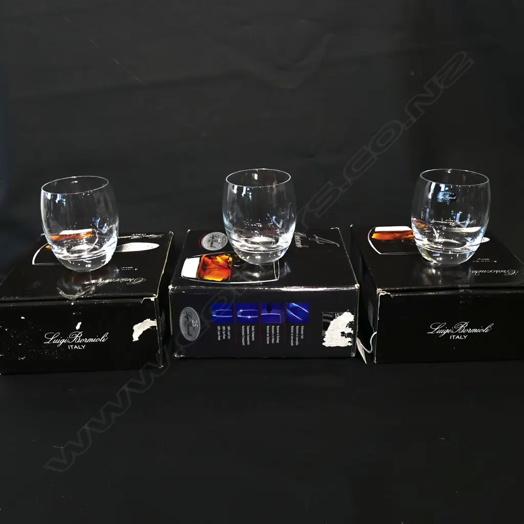 12 ITALIAN LOWBALL GLASSES 3 BOXES 4 PER BOX Image 1++