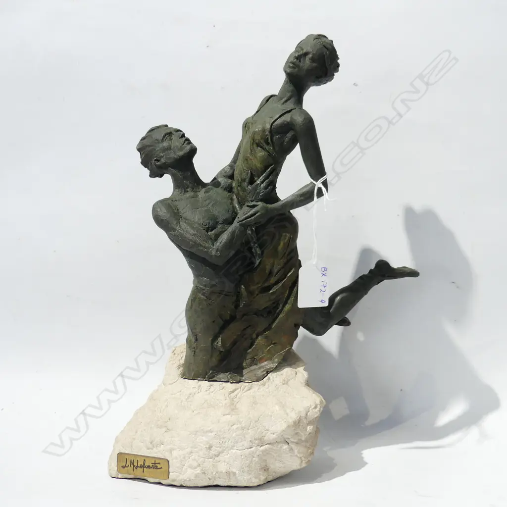 L.M. LAFUENTE BRONZE DANCERS SCULPTURE H. 350mm Image 1++