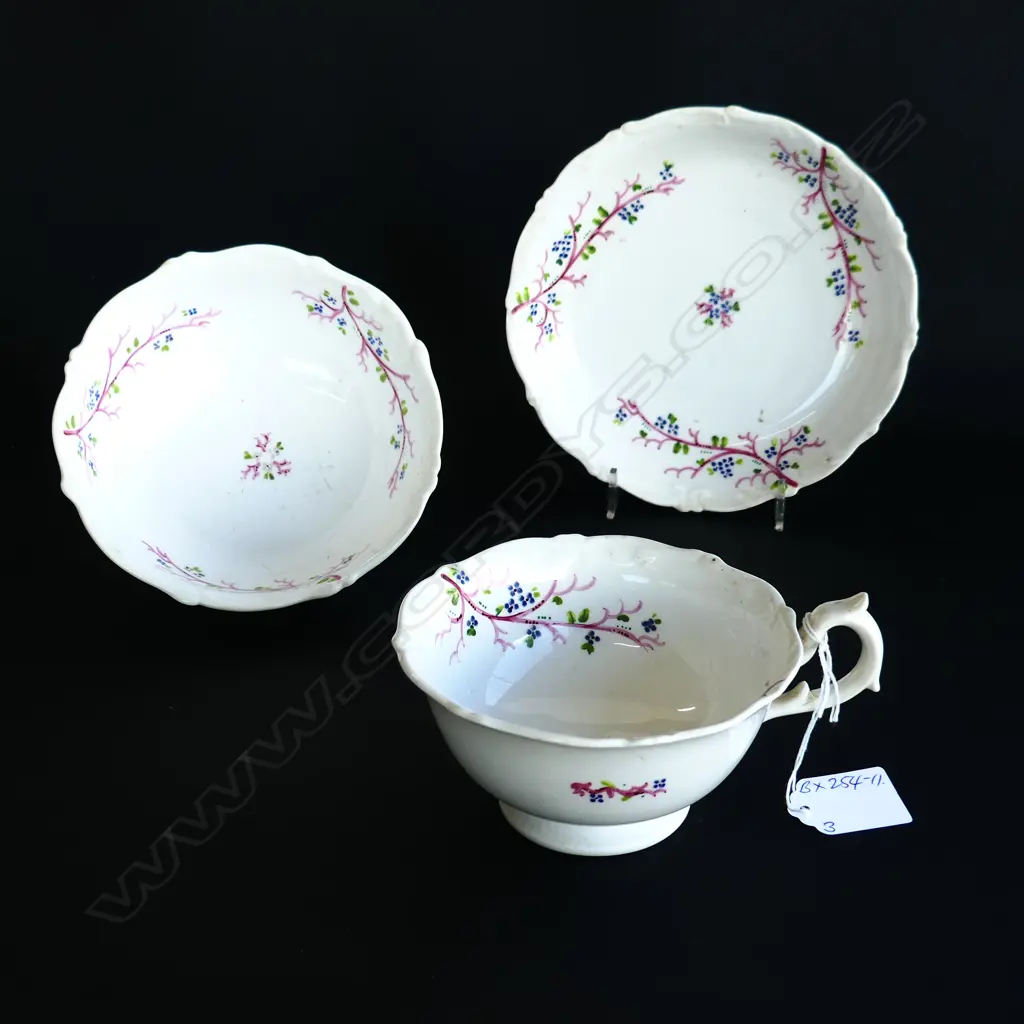 SIR GEORGE GREY 3 PCES CHINA reputedly from his dinner service Image 1++