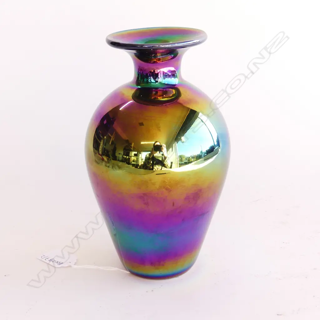 RAINBOW LUSTRE ART GLASS VASE H.190mm Image 1++