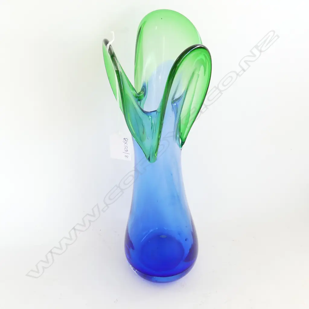 HAND BLOWN ART GLASS VASE H.340mm Image 1++