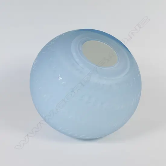 A contemporary art glass spherical vase,