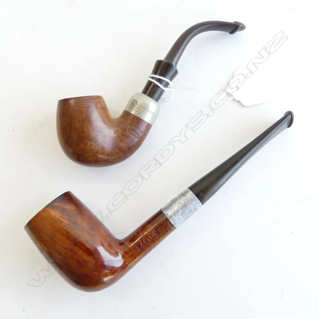 2 VINTAGE BRIAR PIPES, "EAGLE GENUINE BRIAR” & “PETERSON’S IRELAND” Image 1++
