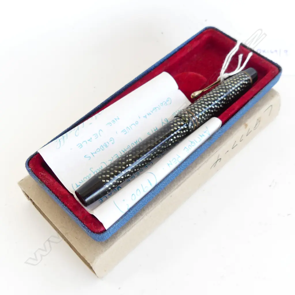 DE LA RUE VINTAGE FOUNTAIN PEN 14KT GOLD NIB ONOTO MINOR Image 1++