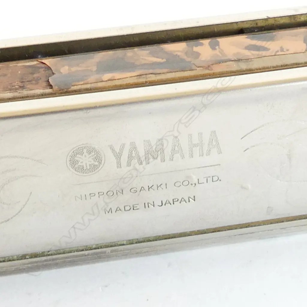VINTAGE BUTTERFLY CHROMATIC HARMONICA IN ORIGINAL BOX L. 180mm Image 1++