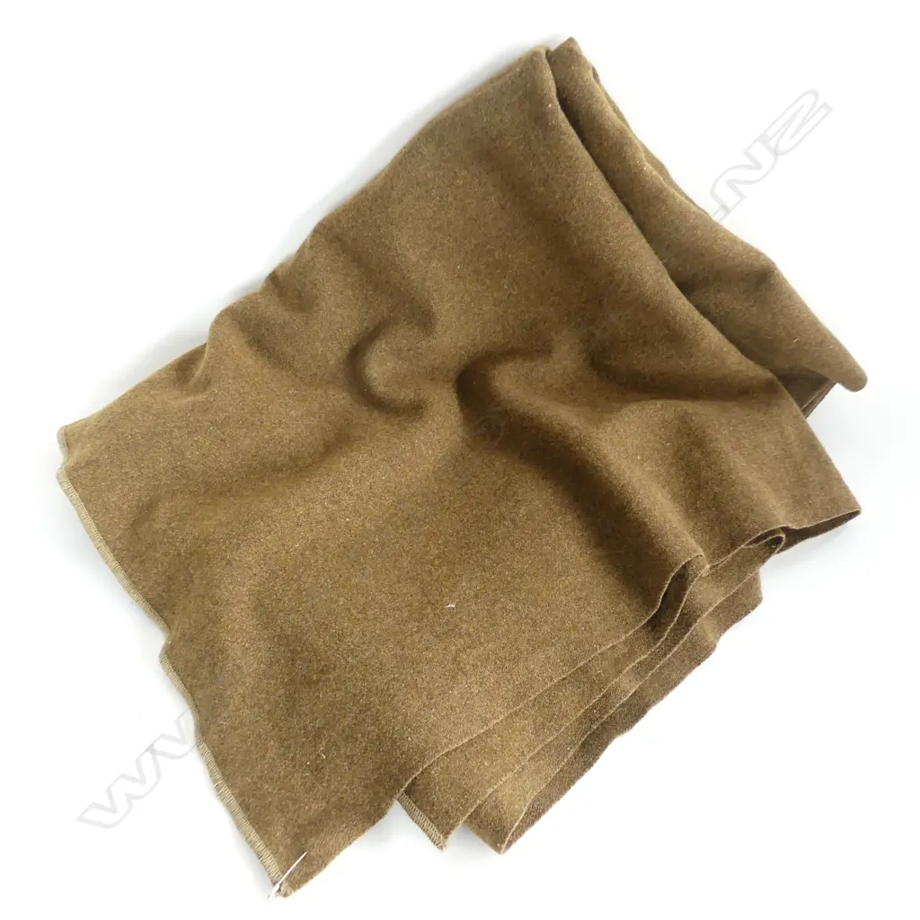 WW11 NZ ARMY ISSUE KHAKI BLANKET  Image 1++