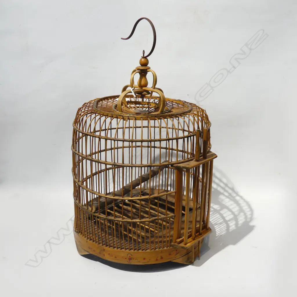ORIENTAL CANE BIRDCAGE H480MM Image 1++