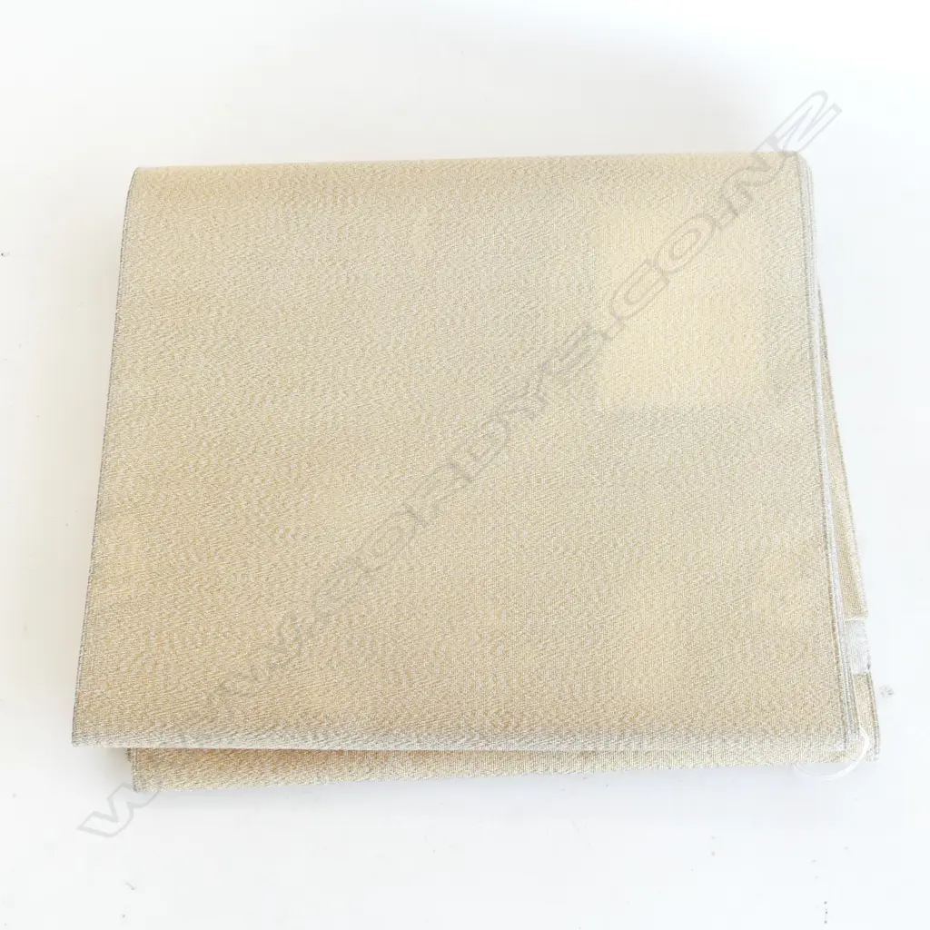 VINTAGE JAPANESE SILK OBI GOLD THREAD L.4400mm Image 1++