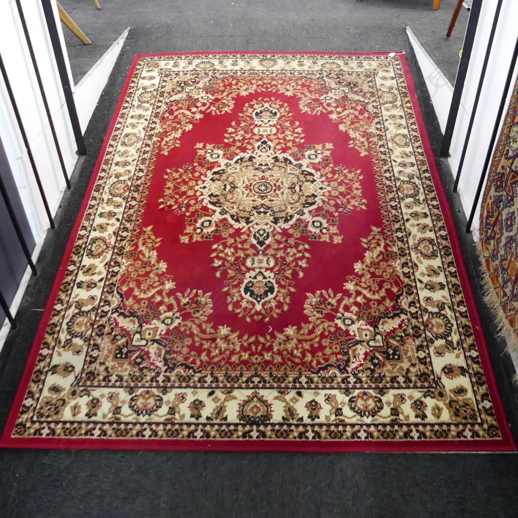 LG RED MACHINED RUG 2310x1600mm Image 1++