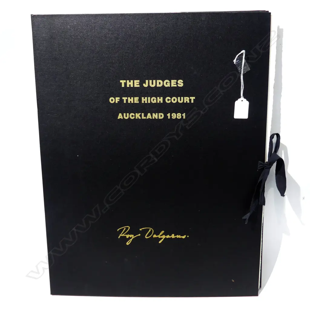 ROY DALGARNO FOLDER OF ten PRINTS 'The Judges of the High Court Auckland 1981' Image 1++