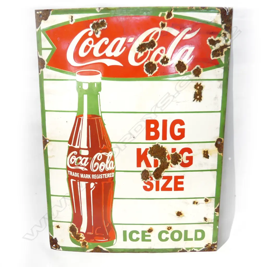 ENAMEL ADVERTISING SIGN 760x560mm Image 1++