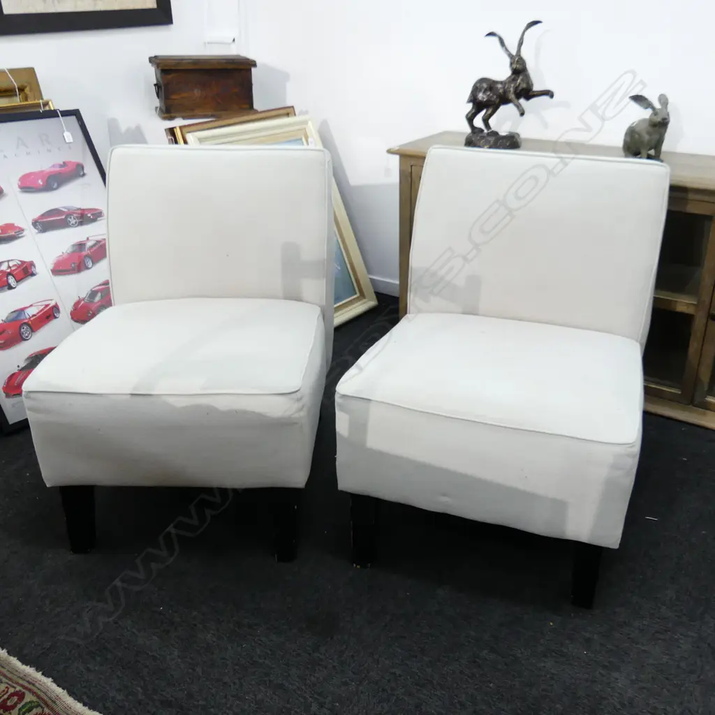 PR MODERN UPHOLSTERED SLIPPER CHAIRS Image 1++