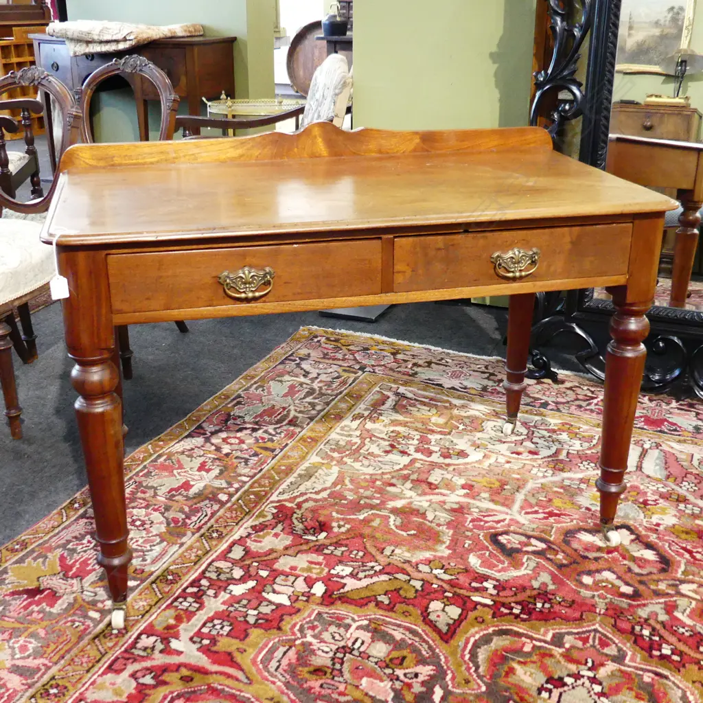 VICTORIAN MAHOGANY HALL TABLE 1090x575x805mm Image 1++