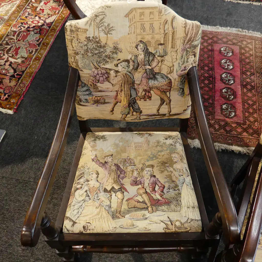 PR TAPESTRY UPHOLSTERED ARMCHAIRS Image 1++