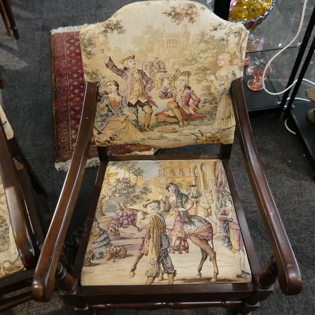 PR TAPESTRY UPHOLSTERED ARMCHAIRS Image 1++