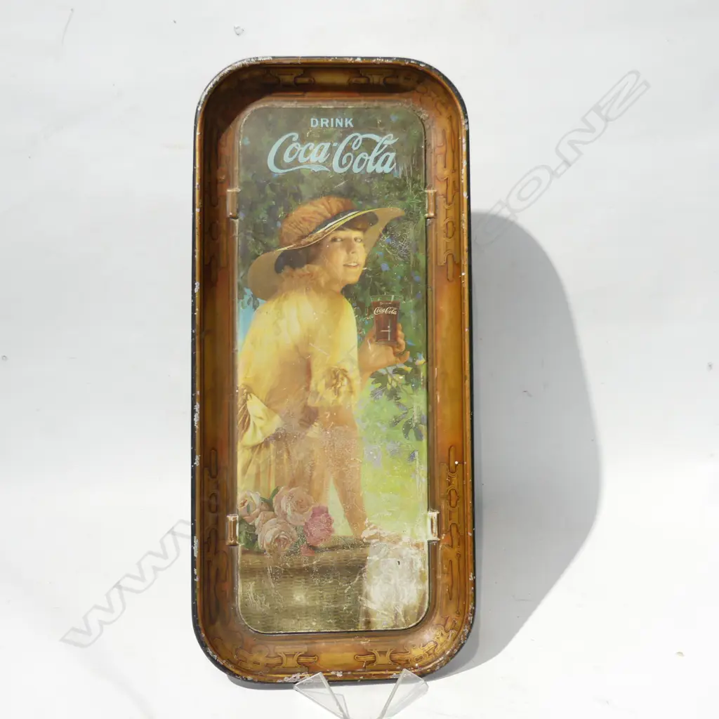 GENUINE 1916 'ELAINE' COCA COLA TRAY  Image 1++