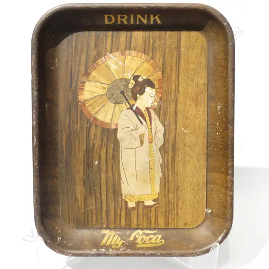 GENUINE 1915 COCA TRAY rare. given with soda fountain purchase