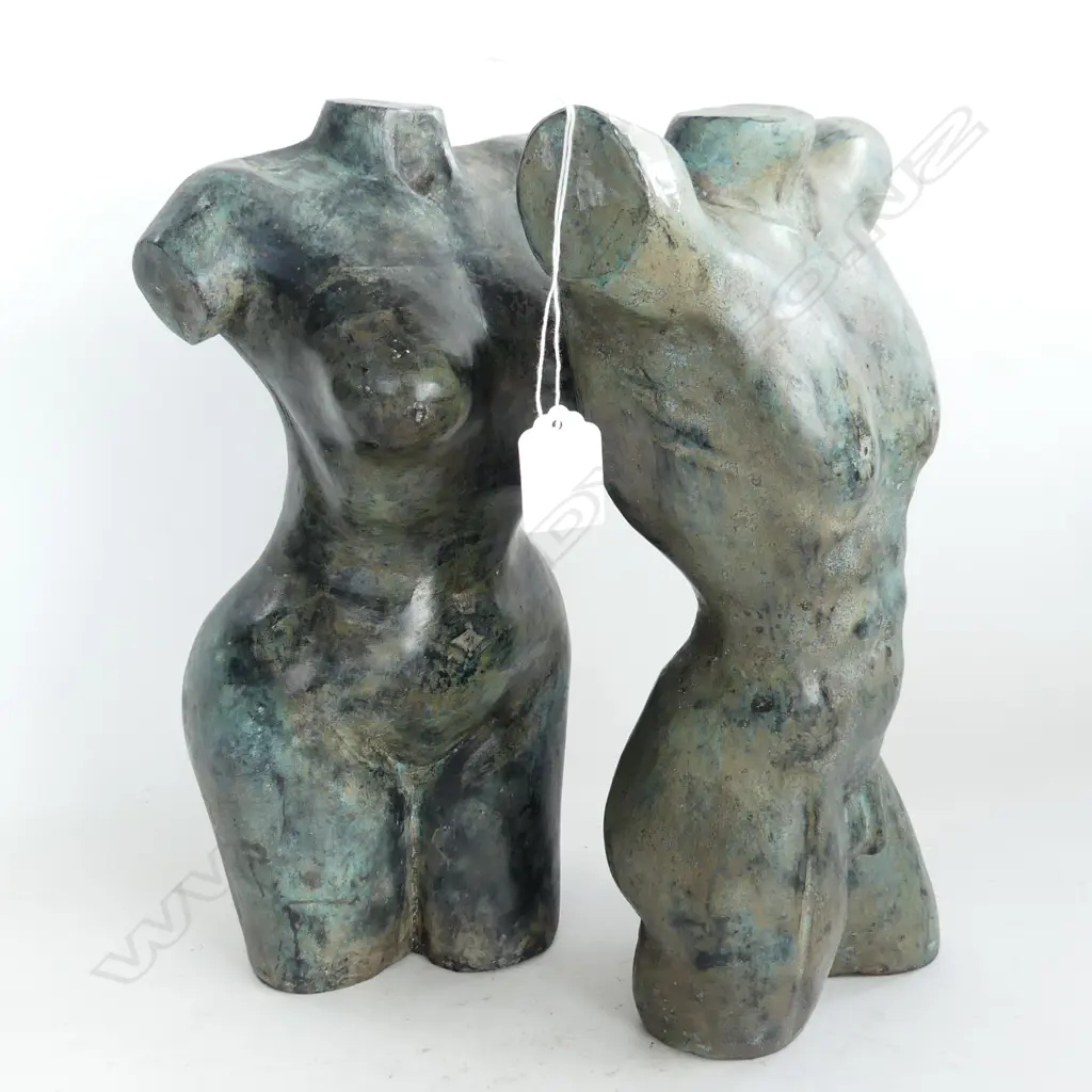 PR BRONZE TORSOS; MALE & FEMALE H.330mm Image 1++