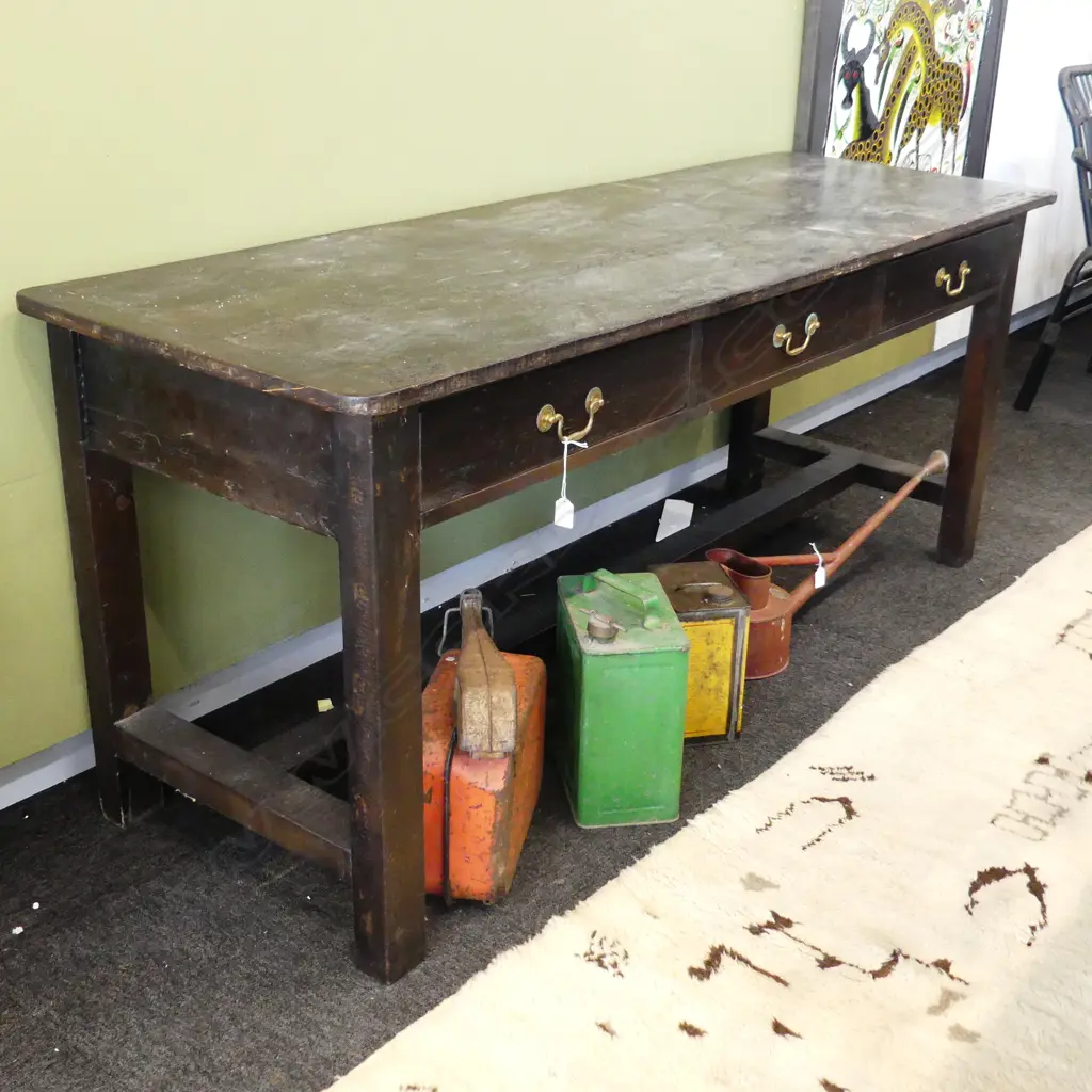 LG RUSTIC 3 DRAWER HALL TABLE 1800x600x750mm Image 1++