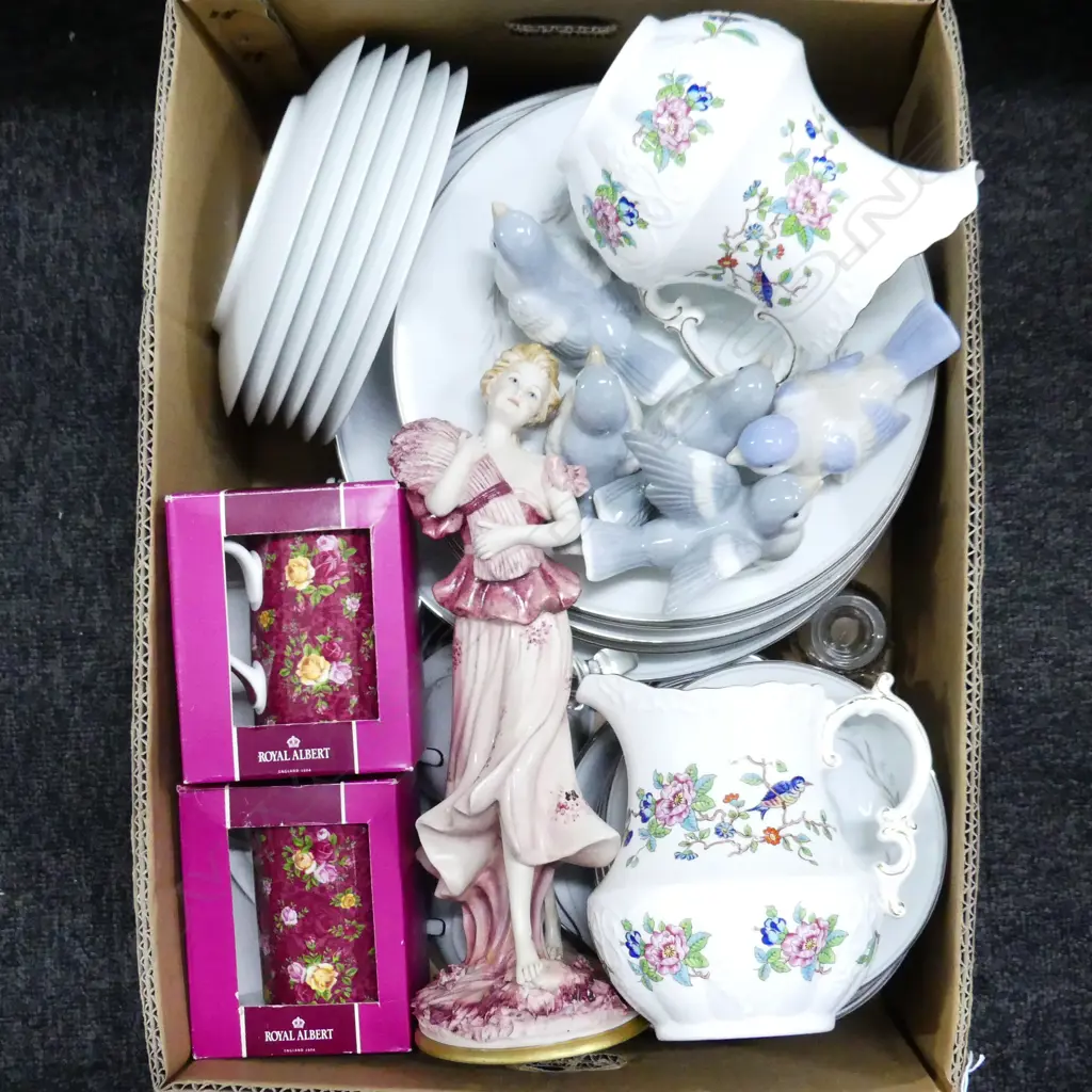 BOX LOT NORITAKE DINNER SET + ASST. CHINA Image 1++