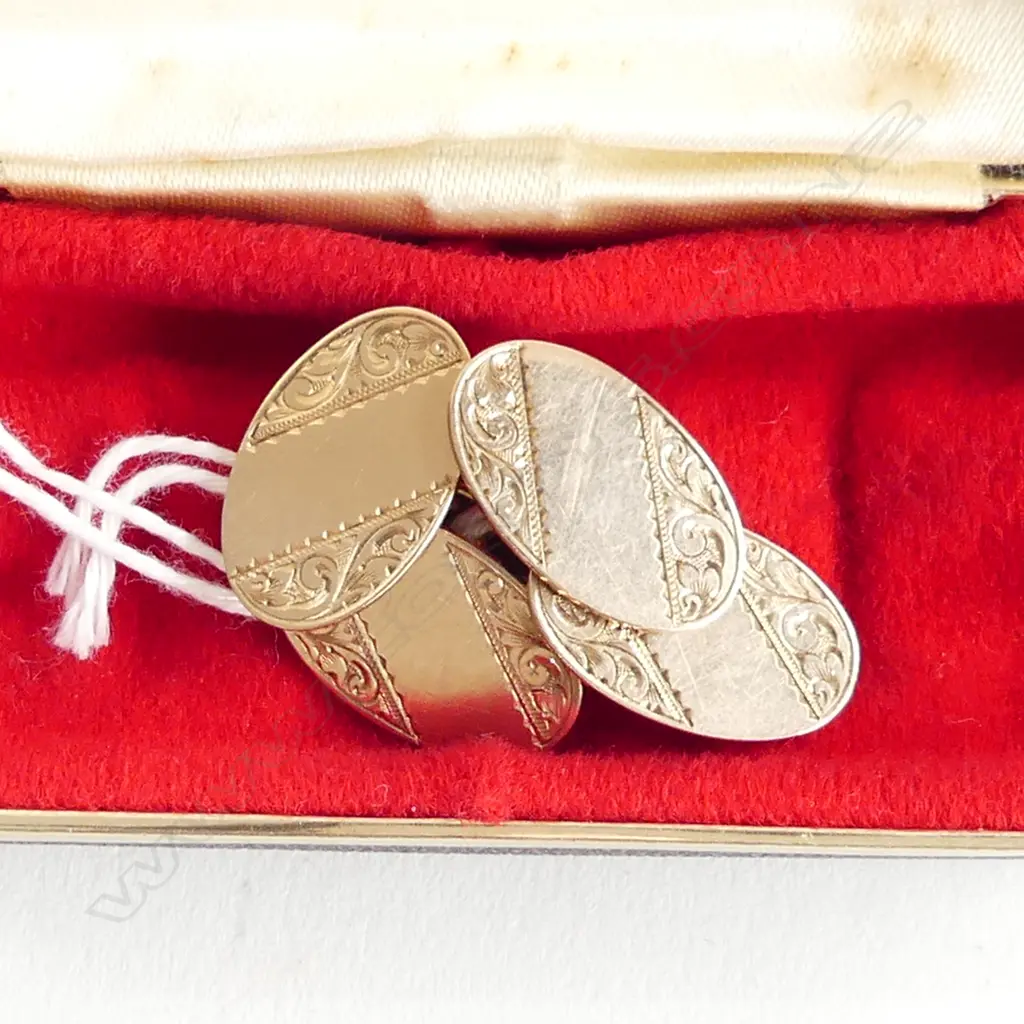  PAIR OF 9CT GOLD CUFFLINKS.7GMS Image 1++