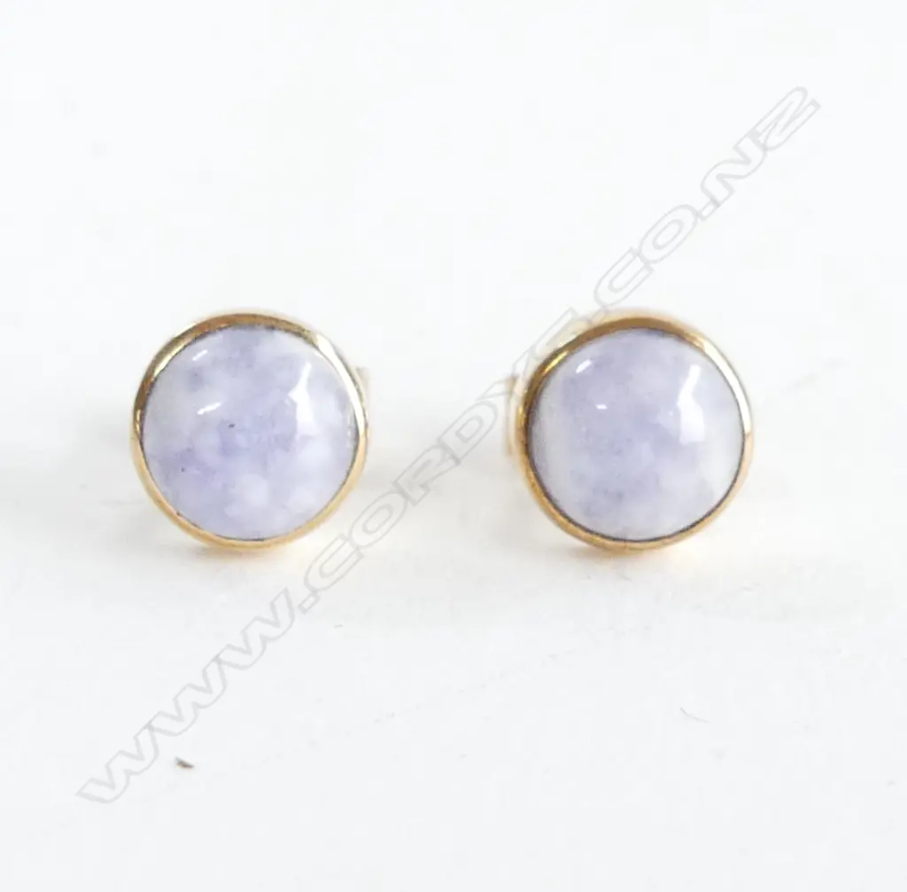 PR 14CT YELLOW GOLD & GEM SET STUD EARRINGS 2.3GMS Image 1++