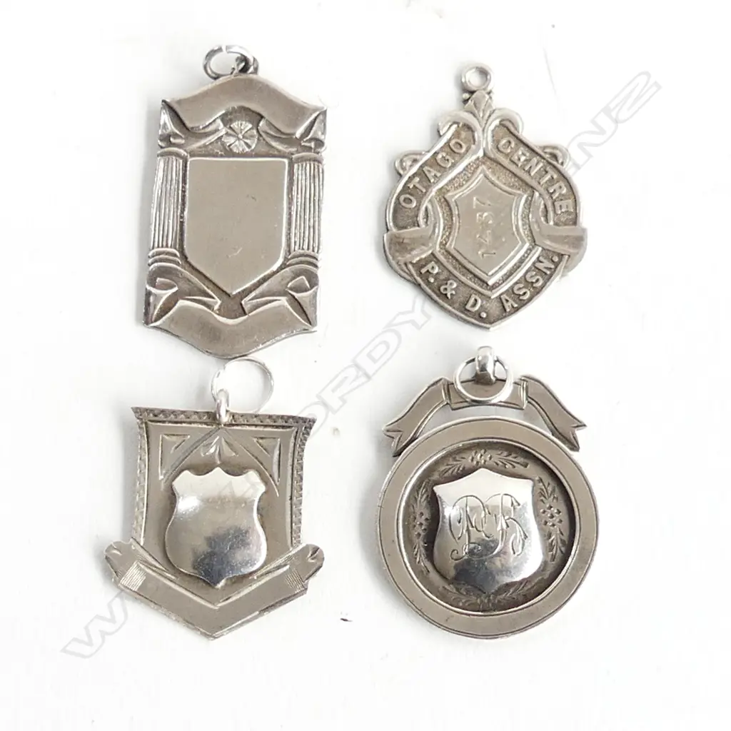  4 STERLING SILVER MEDALETTES Image 1++