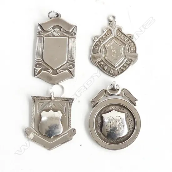  4 STERLING SILVER MEDALETTES