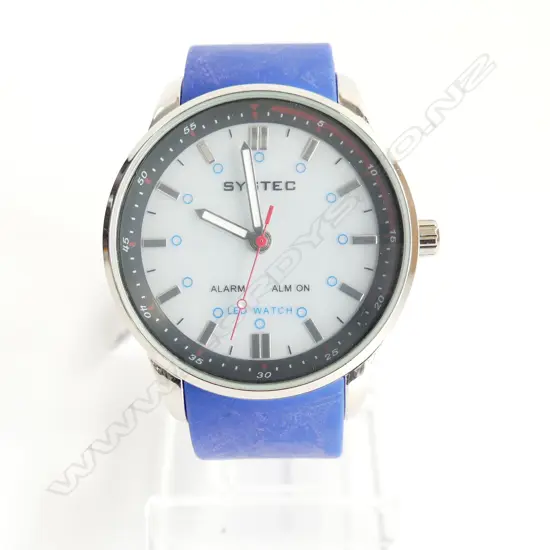 BOX LOT SYSTEC WRIST WATCHES  BATTERY LED WITH ALARM