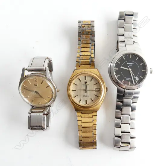 3 MEN'S TISSOT WATCHES 