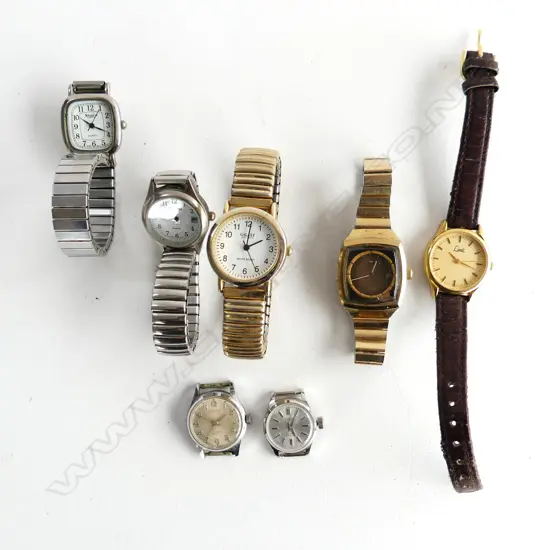 7 ASST LADIES WATCHES, INCL FUNKY SEIKO WATCH