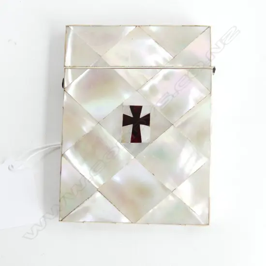 MOTHER OF PEARL CARD CASE