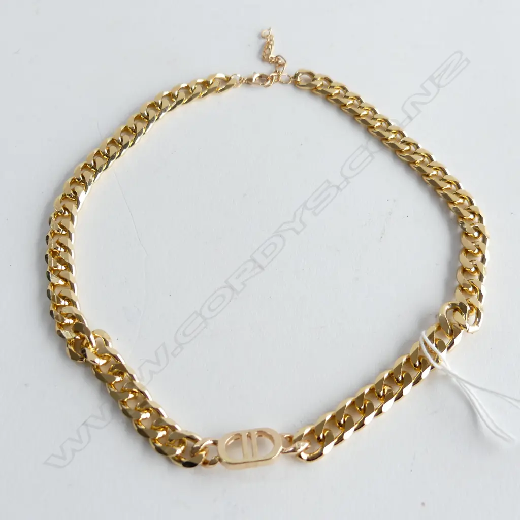GOLD GILT CD CHAIN NECKLACE  Image 1++