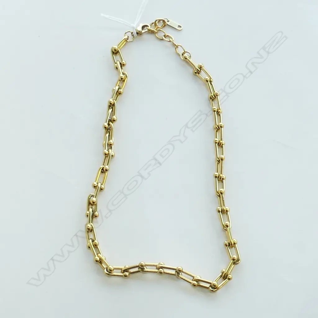 GOLD TONE STAINLESS STEEL COLLAR CHAIN FASHION JEWELLERY NECKLACE Image 1++