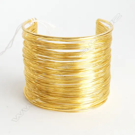 GOLD GILT MULTI STRAND CUFF BRACELET 
