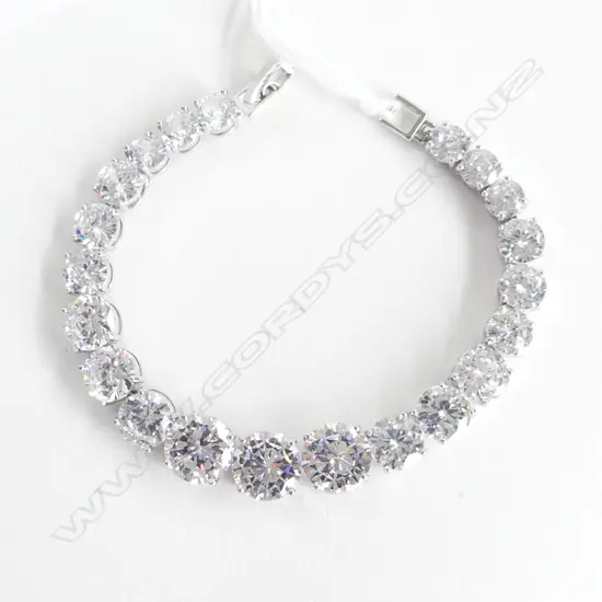 FAUX DIAMOND TENNIS BRACELET