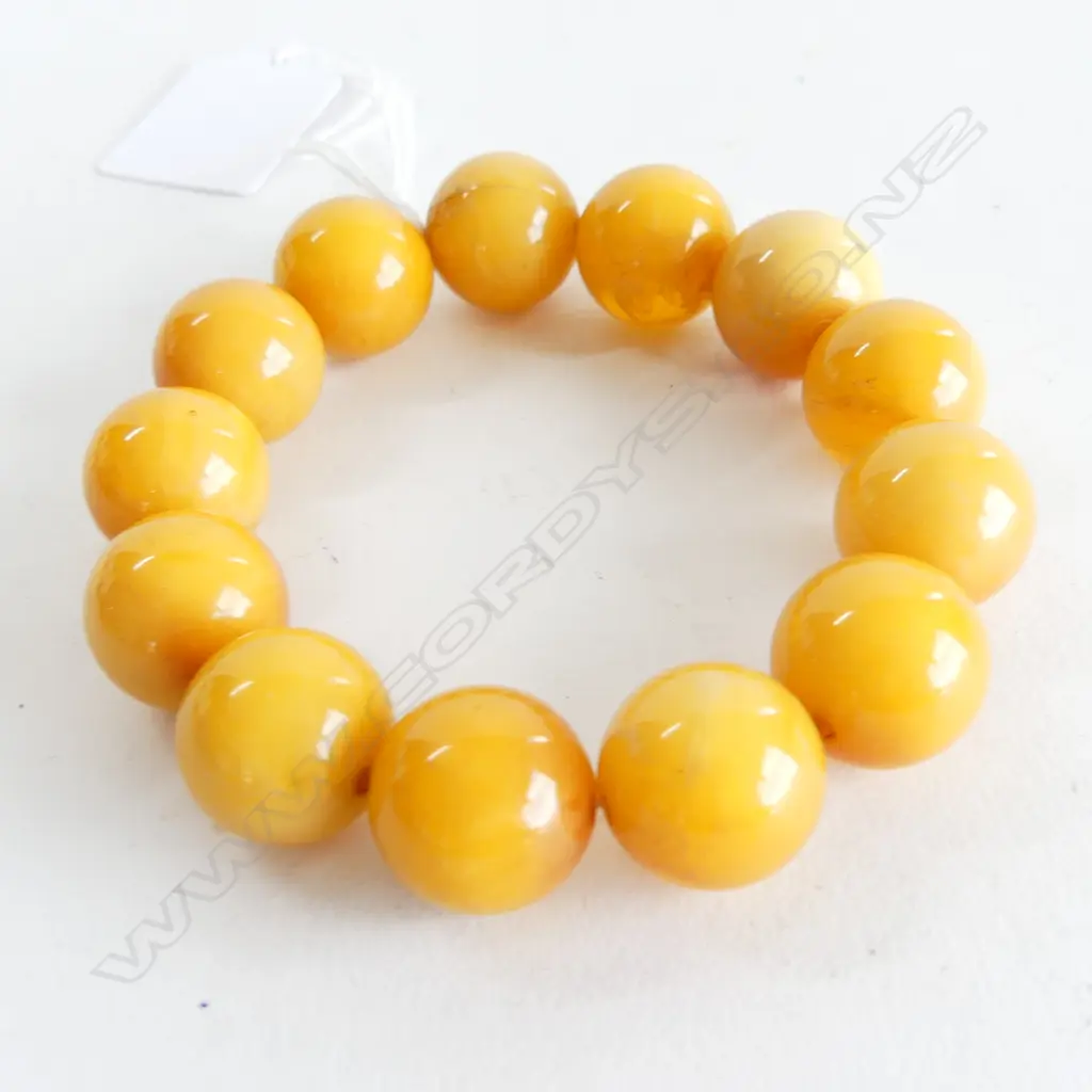 YELLOW BEAD BANGLE Image 1++
