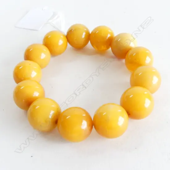 YELLOW BEAD BANGLE