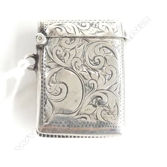 STERLING SILVER VESTA CASE BIRMINGHAM 1900